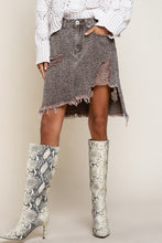 Load image into Gallery viewer, Nicole Asymmetrical Denim Skirt - Modern Romance Boutique
