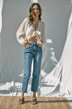 Load image into Gallery viewer, Cali Flowly Crop with Tie Front