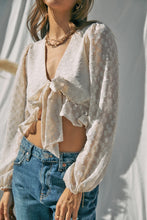 Load image into Gallery viewer, Cali Flowly Crop with Tie Front