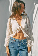 Load image into Gallery viewer, Cali Flowly Crop with Tie Front