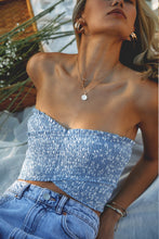 Load image into Gallery viewer, Elise Smocked Crop Top