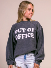 Load image into Gallery viewer, Friday X Saturday Out of Office Corded Sweatshirt

