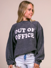 Load image into Gallery viewer, Friday X Saturday Out of Office Corded Sweatshirt