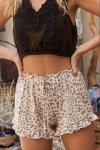Load image into Gallery viewer, Cheetah Ruffle Shorts