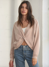 Load image into Gallery viewer, Erica Reversible Tied French Terry Salt Washed Top - Modern Romance Boutique