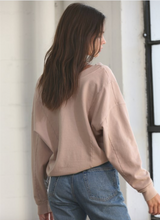 Load image into Gallery viewer, Erica Reversible Tied French Terry Salt Washed Top - Modern Romance Boutique