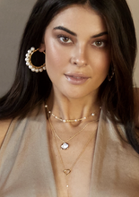Load image into Gallery viewer, Modern Romance Boutique - Callie Pearl Hoops  Edit alt text
