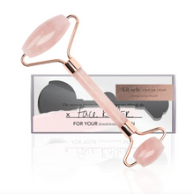 Load image into Gallery viewer, Rose Quartz Crystal Facial Roller