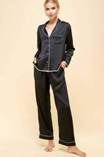 Load image into Gallery viewer, Oversized Satin Pajama Pant Set