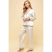 Load image into Gallery viewer, Oversized Satin Pajama Pant Set