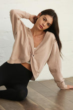Load image into Gallery viewer, Erica Reversible Tied French Terry Salt Washed Top - Modern Romance Boutique
