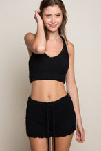 Load image into Gallery viewer, Black Fuzzy Bralette
