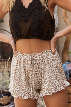 Load image into Gallery viewer, Cheetah Ruffle Shorts
