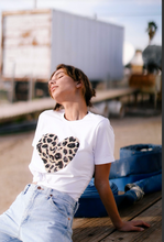 Load image into Gallery viewer, Leopard Heart Print Tee
