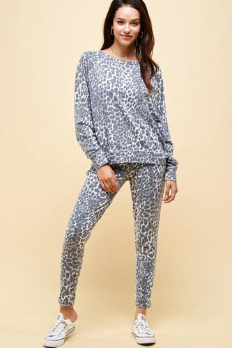 Vivian Leopard Knit Joggers